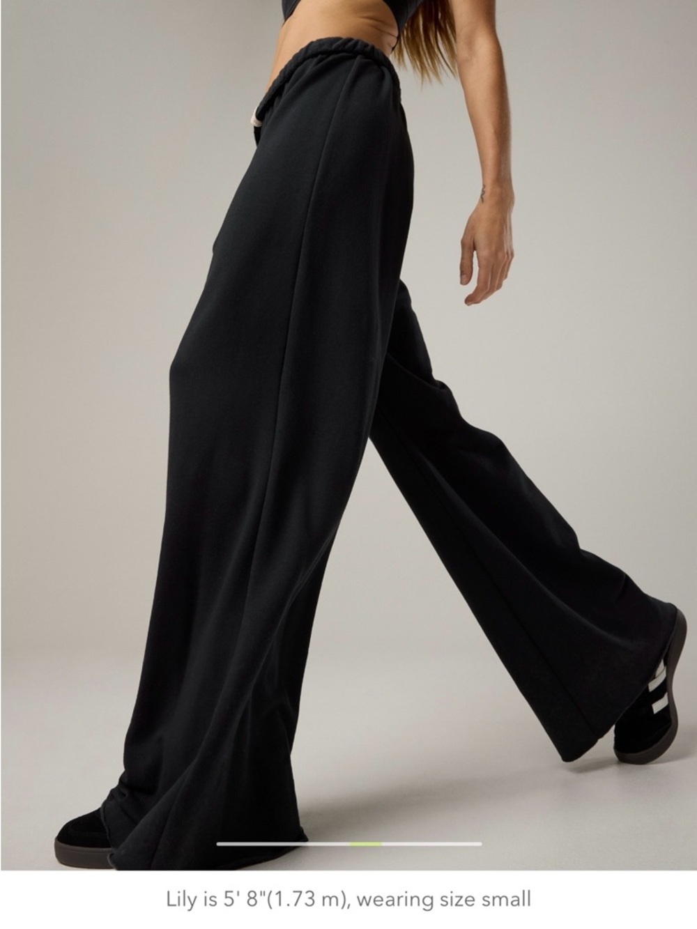 American Eagle Outfitters Wide Leg Pants - Black